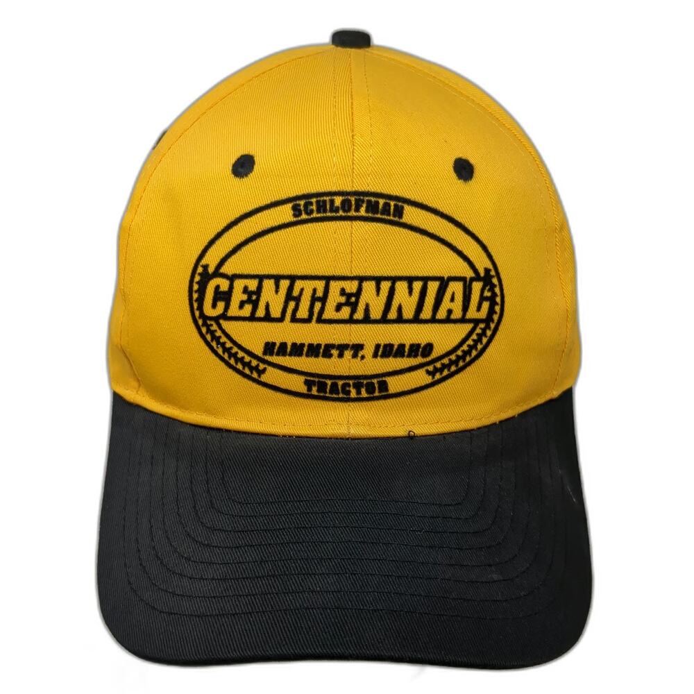 Nissun Cap Snapback Hat Yellow One Size Schlofman Centennial Tractor Hammett ID